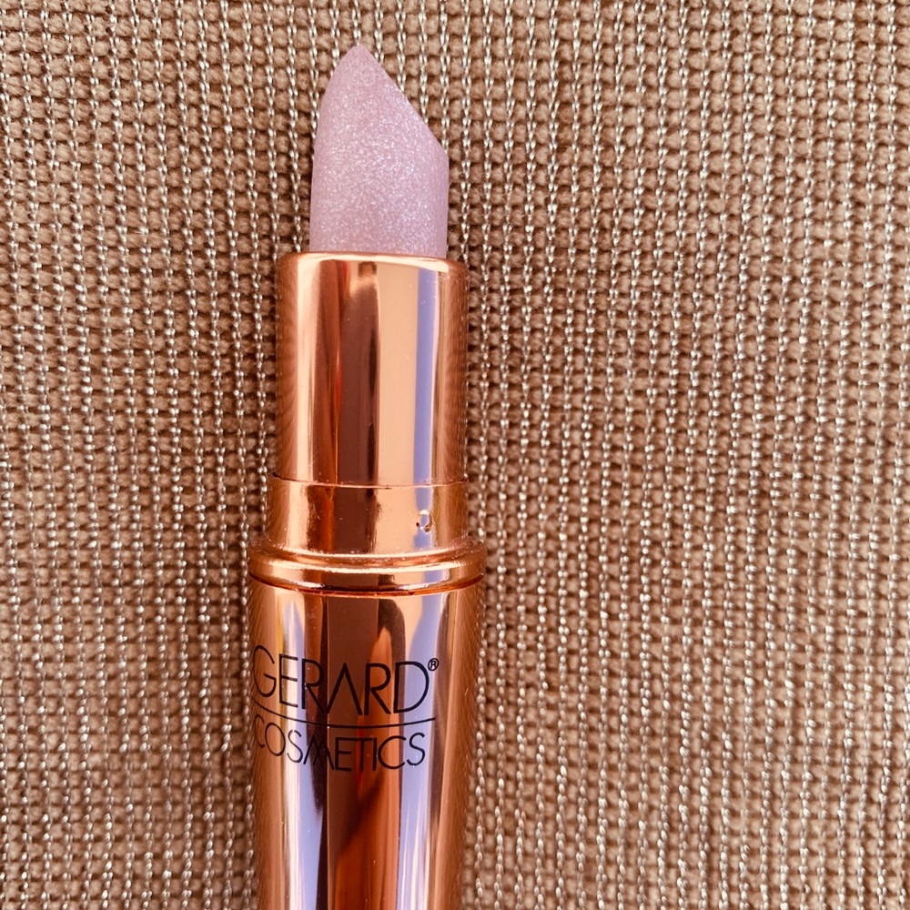 Glitter purple lipstick